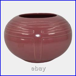 Roseville Solid Colors Rose Pink 1917 Vintage Art Pottery Ceramic Vase 236-3