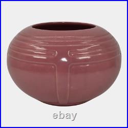 Roseville Solid Colors Rose Pink 1917 Vintage Art Pottery Ceramic Vase 236-3