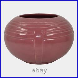 Roseville Solid Colors Rose Pink 1917 Vintage Art Pottery Ceramic Vase 236-3
