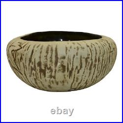 Roseville Sylvan 1920 Vintage Art Pottery Leaves Large Oval Ceramic Bowl