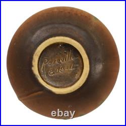 Roseville Thornapple Brown 1937 Art Deco Pottery Ceramic Squat Vase 808-4