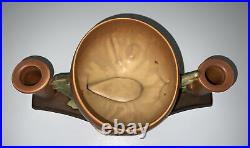 Roseville Thornapple Centerpiece Brown 1937 Vintage Art Deco Pottery Ceramic 313