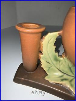 Roseville Thornapple Centerpiece Brown 1937 Vintage Art Deco Pottery Ceramic 313