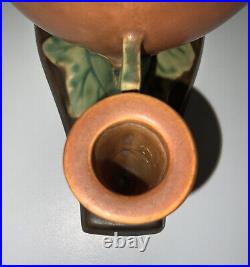 Roseville Thornapple Centerpiece Brown 1937 Vintage Art Deco Pottery Ceramic 313