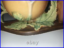 Roseville Thornapple Centerpiece Brown 1937 Vintage Art Deco Pottery Ceramic 313