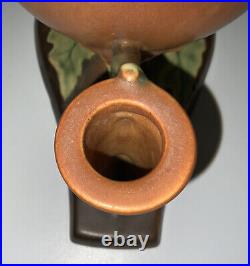 Roseville Thornapple Centerpiece Brown 1937 Vintage Art Deco Pottery Ceramic 313