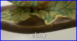 Roseville Thornapple Centerpiece Brown 1937 Vintage Art Deco Pottery Ceramic 313