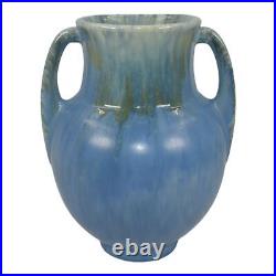 Roseville Tourmaline Blue 1933 Vintage Art Deco Pottery Ceramic Vase 679-6