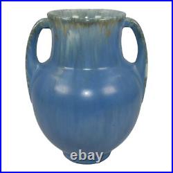Roseville Tourmaline Blue 1933 Vintage Art Deco Pottery Ceramic Vase 679-6