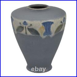 Roseville Victorian Art Gray 1925 Vintage Art Pottery Ceramic Flower Vase 258-7