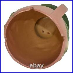 Roseville White Rose Pink 1940 Mid Century Modern Art Pottery Ceramic Vase 983-7