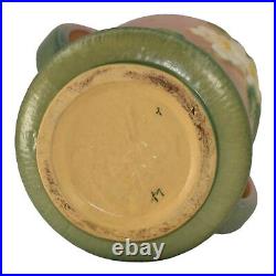 Roseville White Rose Pink 1940 Mid Century Modern Art Pottery Ceramic Vase 983-7
