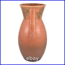 Roseville Windsor Brown Vintage Art Pottery Ceramic Vase 554-10