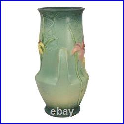 Roseville Zephyr Lily Green 1946 Vintage Art Pottery Ceramic Vase 138-10