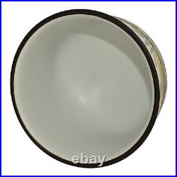 Royal Copenhagen Siena Faience 1970s Vintage Art Pottery Ceramic Bowl Weiss