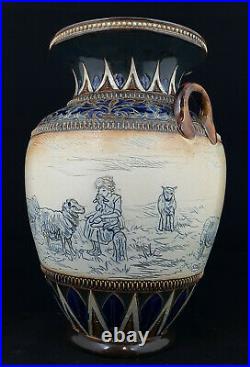 Royal Doulton Hannah Barlow Vase With Handles Restored