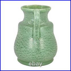 Rumrill Red Wing 1930s Vintage Art Pottery Crystalline Green Ceramic Vase 318