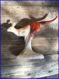 SIGNED LARGE CERAMIC POTTERY KANGAROO, STUDIO AUSTRALIA, CYM, for BAZ LUHRMANN