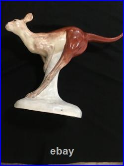 SIGNED LARGE CERAMIC POTTERY KANGAROO, STUDIO AUSTRALIA, CYM, for BAZ LUHRMANN