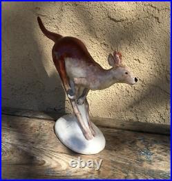 SIGNED LARGE CERAMIC POTTERY KANGAROO, STUDIO AUSTRALIA, CYM, for BAZ LUHRMANN