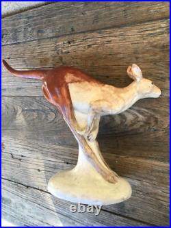 SIGNED LARGE CERAMIC POTTERY KANGAROO, STUDIO AUSTRALIA, CYM, for BAZ LUHRMANN
