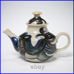 Sally Patterson Iron Mountain Stoneware Studio Art Pottery Ceramic Teapot 1970s
