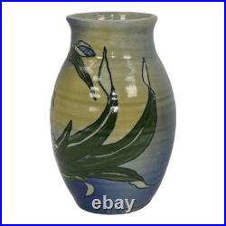 Santa Barbara Ceramic Design 1978 Art Pottery Hand Painted Floral Vase