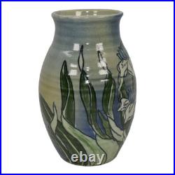 Santa Barbara Ceramic Design 1978 Art Pottery Hand Painted Floral Vase