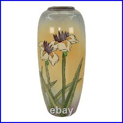 Santa Barbara Ceramic Design 1981 Art Pottery Hand Painted Yellow Vase Hardman