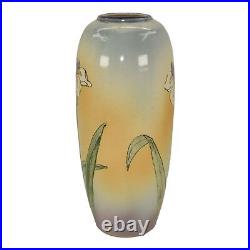 Santa Barbara Ceramic Design 1981 Art Pottery Hand Painted Yellow Vase Hardman