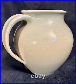 Santa Barbara Ceramic Design 1982 Art Pottery Hand Painted Pitcher Vase 7x6.5