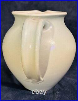 Santa Barbara Ceramic Design 1982 Art Pottery Hand Painted Pitcher Vase 7x6.5