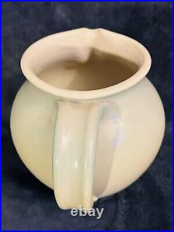 Santa Barbara Ceramic Design 1982 Art Pottery Hand Painted Pitcher Vase 7x6.5