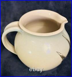 Santa Barbara Ceramic Design 1982 Art Pottery Hand Painted Pitcher Vase 7x6.5