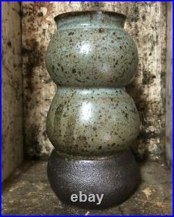 Santa Barbara Studio Art Hand Thrown Pottery 6 3/4 Vase SFSU cash 4 school