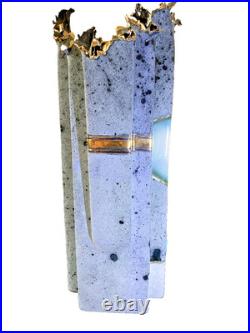 Santa Fe Style Vase by Award Winning Artist Bill Standefer with22K Gold Accents