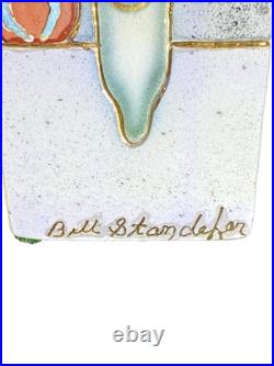 Santa Fe Style Vase by Award Winning Artist Bill Standefer with22K Gold Accents