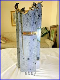 Santa Fe Style Vase by Award Winning Artist Bill Standefer with22K Gold Accents