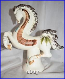 Sascha Brastoff California White & Gold Horse Figurine Mid Century