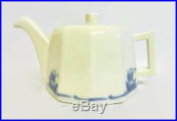 Scarce Rookwood Pottery Art Deco Blue Ship Teapot Shipware