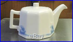 Scarce Rookwood Pottery Art Deco Blue Ship Teapot Shipware