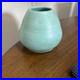 Sea Foam Green Squatty Vase. Heavy