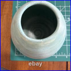 Sea Foam Green Squatty Vase. Heavy Sea Foam Green Squatty Vase. Heavy