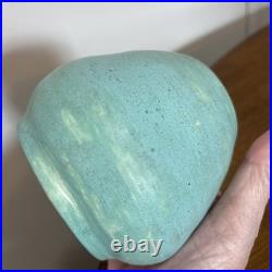 Sea Foam Green Squatty Vase. Heavy Sea Foam Green Squatty Vase. Heavy