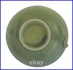 Set of 6 Green Lizard Salamander Gecko Art Pottery Ceramic Bowls