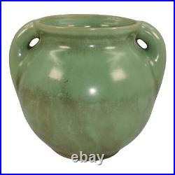 Shearwater Mid Century Modern Art Pottery Antique Green Glaze Ceramic Vase