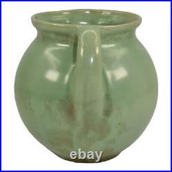 Shearwater Mid Century Modern Art Pottery Antique Green Glaze Ceramic Vase