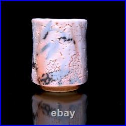 Shino Ware Ceramic Yunomi Katoh Takeshi Japan Teacup Art Pottery Tea
