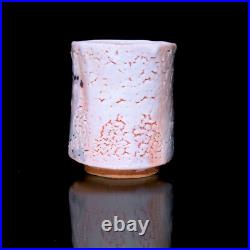 Shino Ware Ceramic Yunomi Katoh Takeshi Japan Teacup Art Pottery Tea