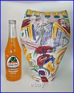 Signed Handmade Studio Art Pottery Vase Modern Contemporary Ceramic VG Cond